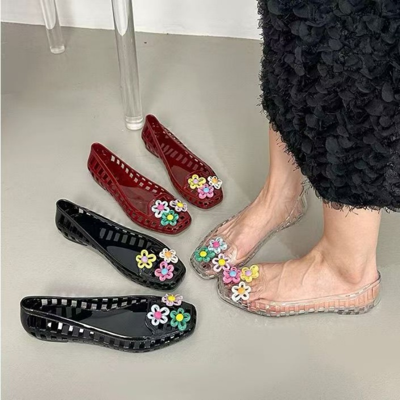 Supply Florist - Chaussures en gelée ajourées kawaii dopamine