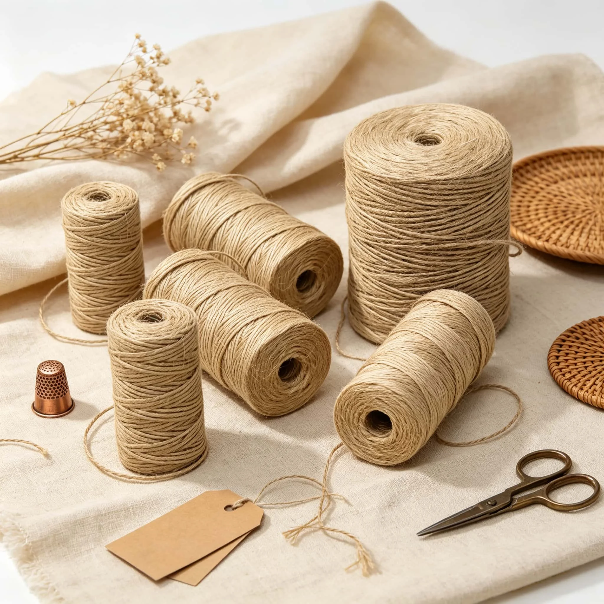Natural Florist Supply - Ficelle de jute naturelle 1mm 2mm