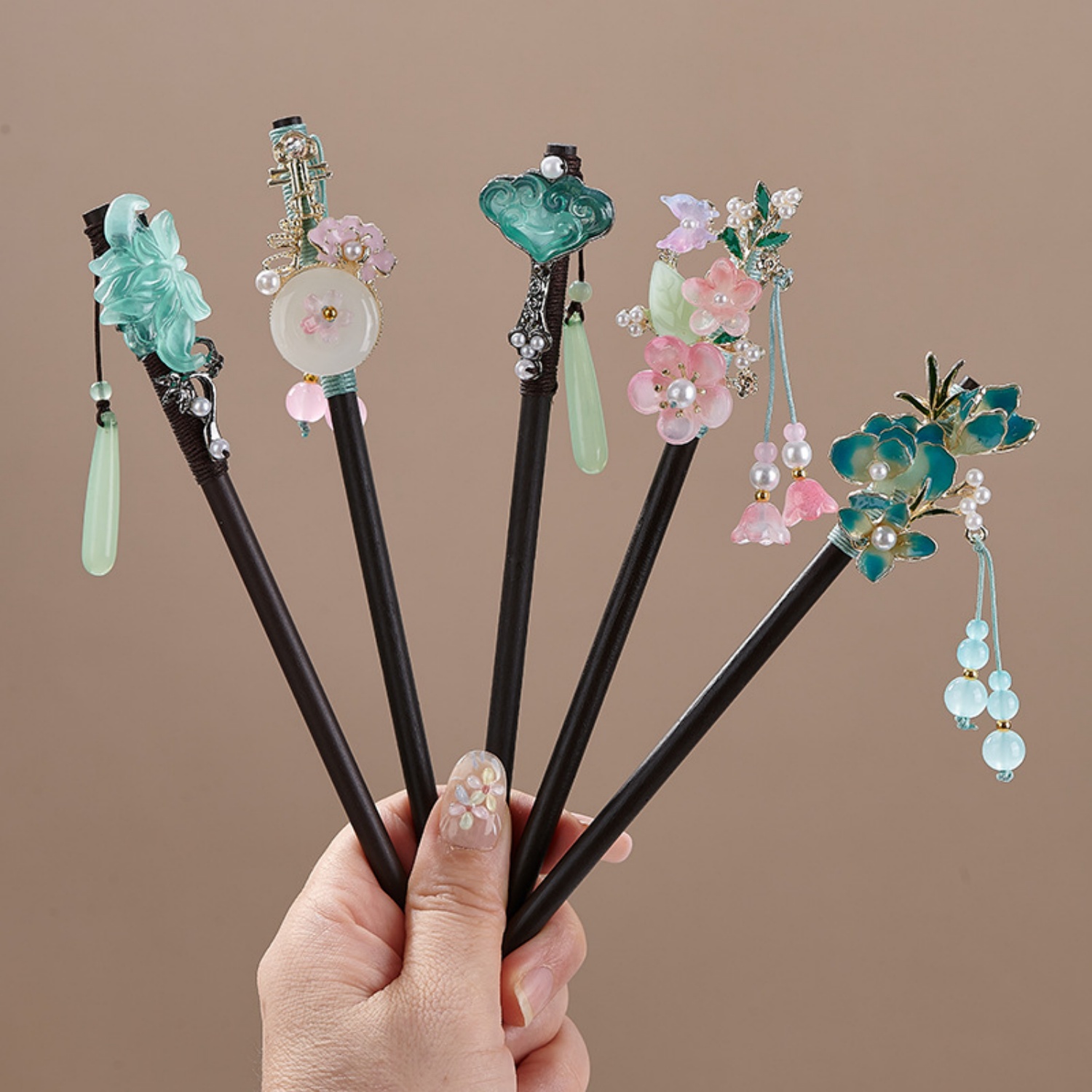 Supply Florist - Épingle à cheveux vintage fleurie pour