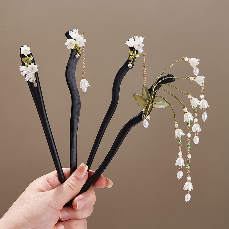 Supply Florist - Épingle à cheveux en bois vintage