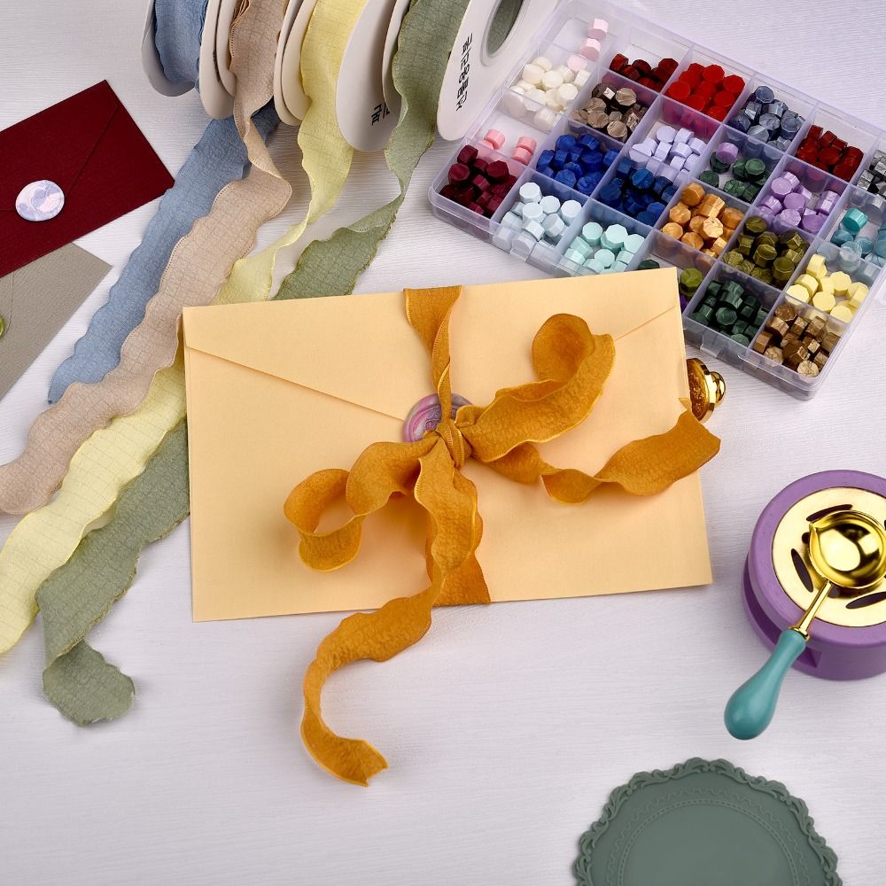 Florist Supply Ribbon - Ruban en coton froissé pour emballage