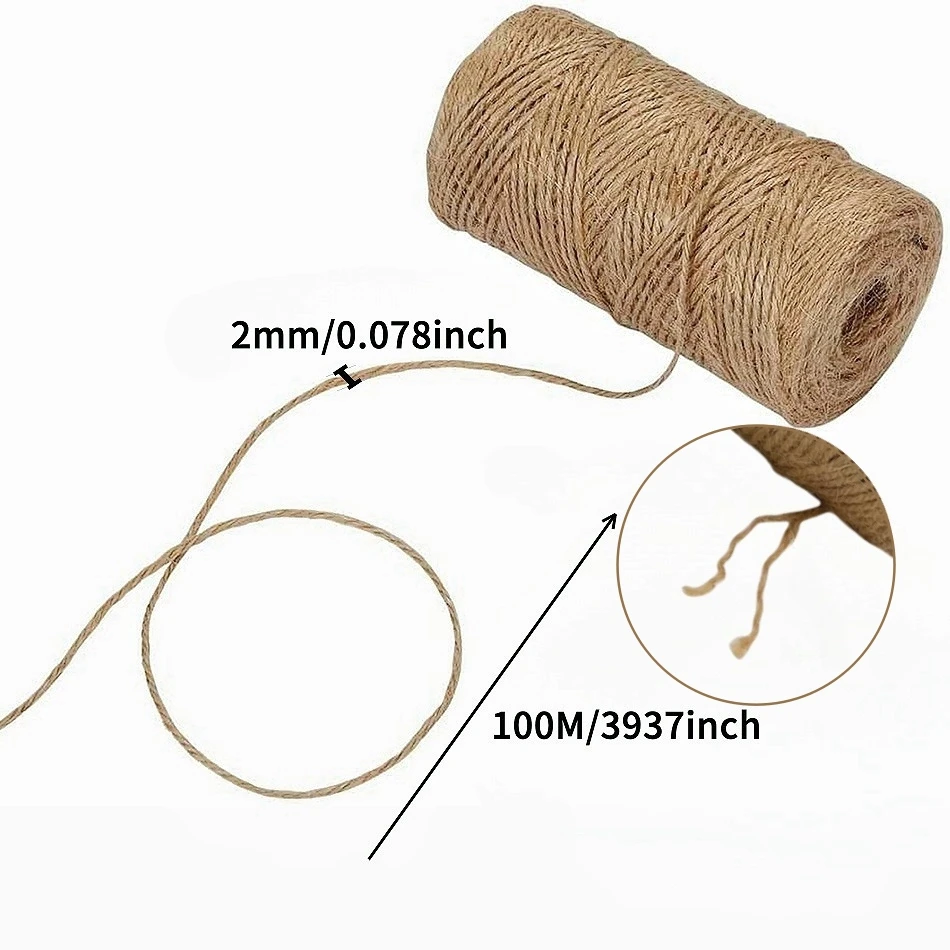 Ficelle de jute naturelle 1mm  - Natural Florist Supply avis et prix