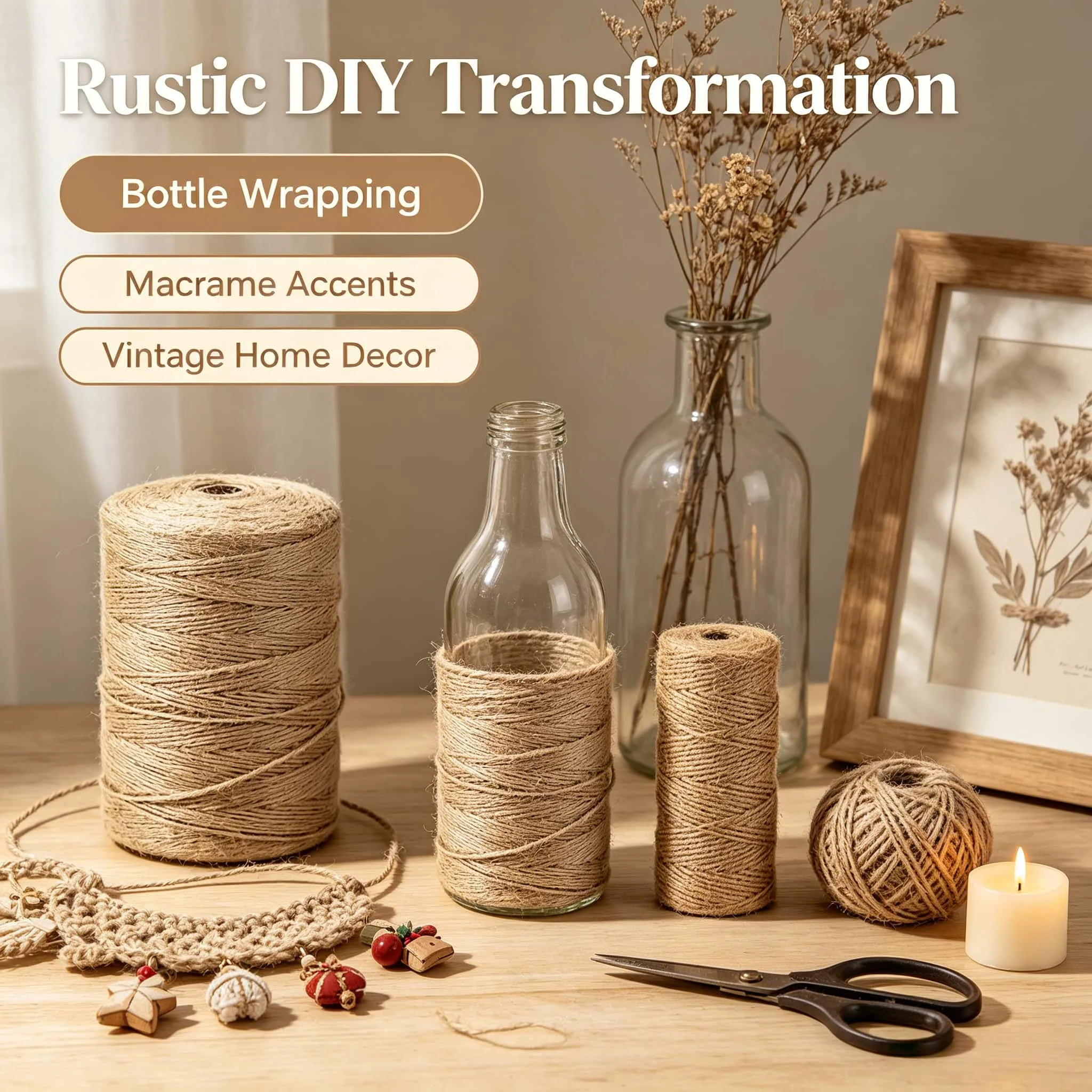 Ficelle de jute naturelle 1mm  - Natural Florist Supply avis et prix