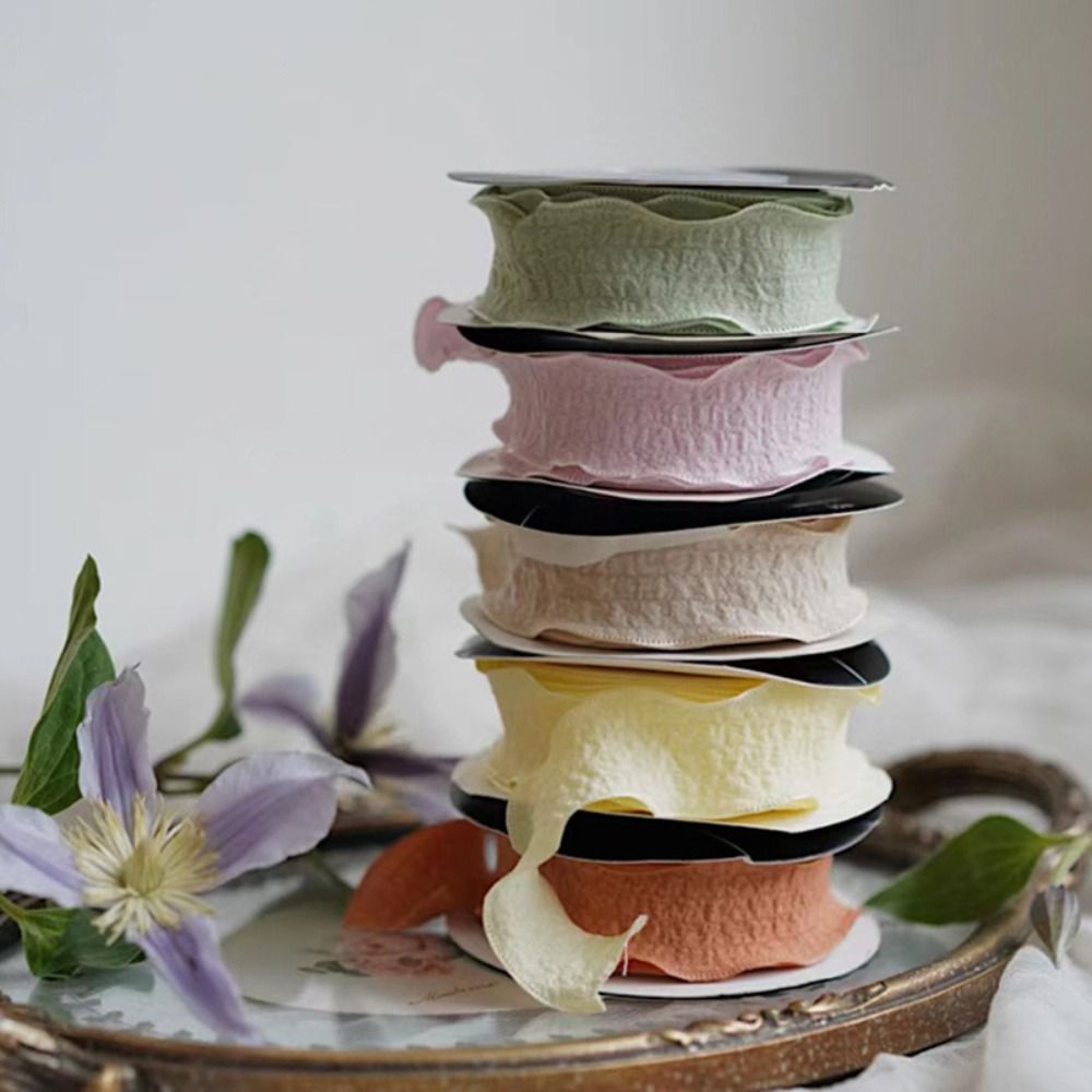 Ruban en coton froissé de lin  - Florist Supply Ribbon avis et prix