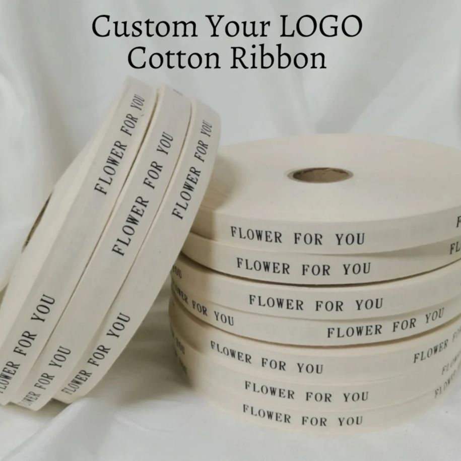 Ruban en coton avec Logo perso - Florist Supply Ribbon avis et prix