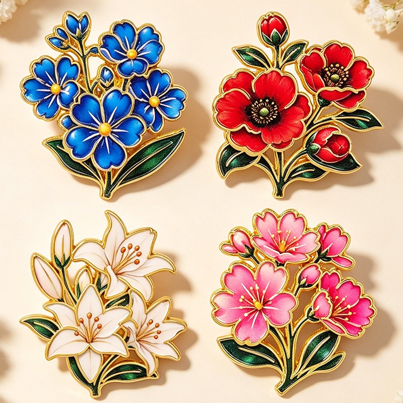 Broche Émail Vintage Mignonne  - Supply Florist avis et prix
