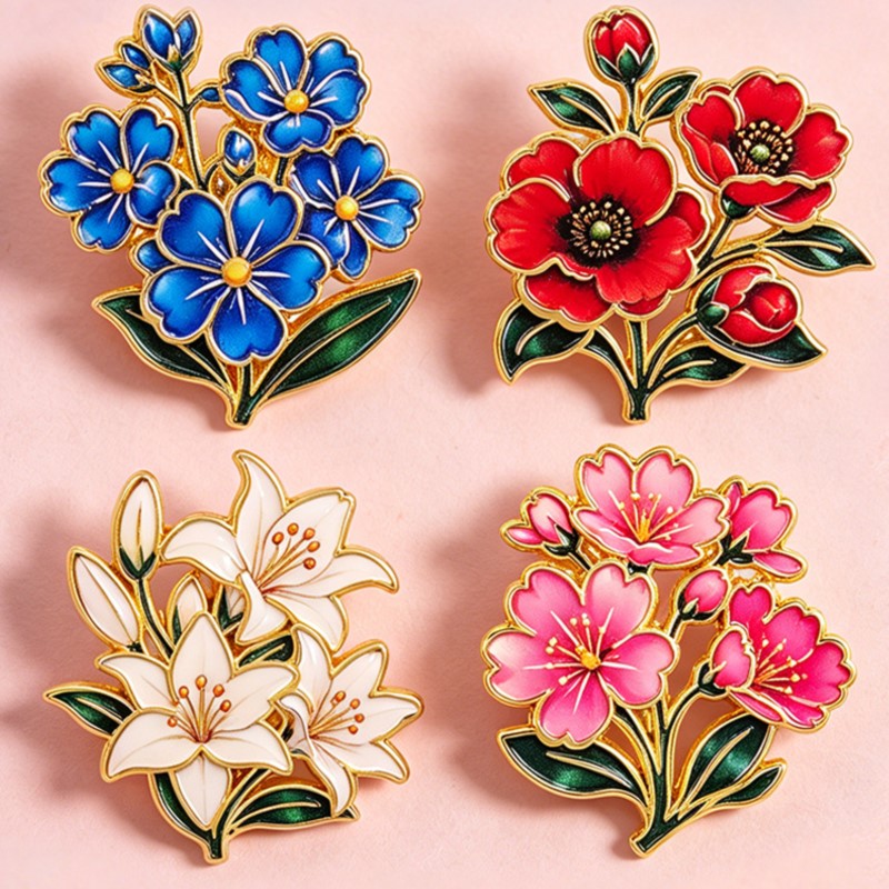 Broche Émail Vintage Mignonne  - Supply Florist avis et prix