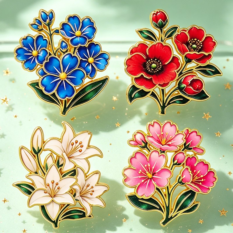 Broche Émail Vintage Mignonne  - Supply Florist avis et prix